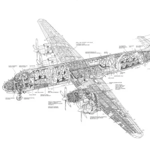 Ilyushin IL-18 Cutaway Drawing