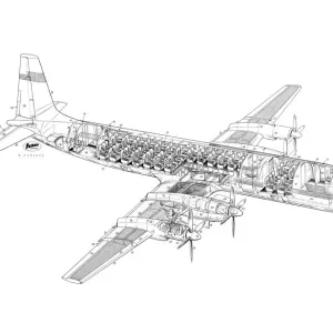 Ilyushin IL-18 Cutaway Drawing