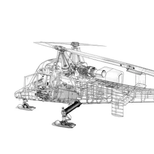 Kaman K-Max Cutaway Drawing