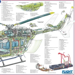 Kawasaki BK117 C-2 Cutaway Poster