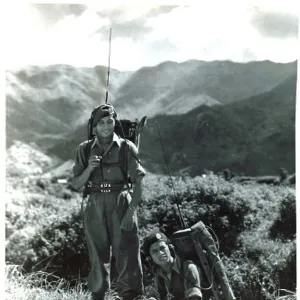 Malayan RAF regiment members in Kai Tak (Kowloon, China