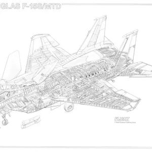 McDonnell Douglas F-15 SMTD Cutaway Drawing