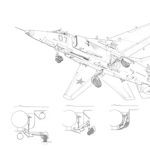 Mikoyan MIG-23 Flogger Cutaway Drawing