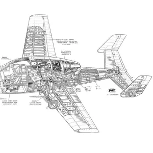 Miles M100 Student Cutaway Drawing