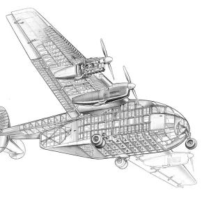 Miles M71 Merchantman Cutaway Drawing