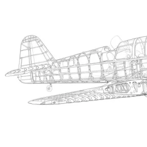 Miles Master Mk1 Cutaway Drawing