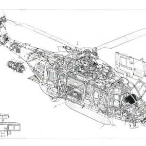 NH90 Cutaway Drawing