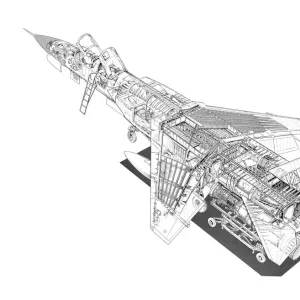 North American RA5 Vigilante Cutaway Drawing