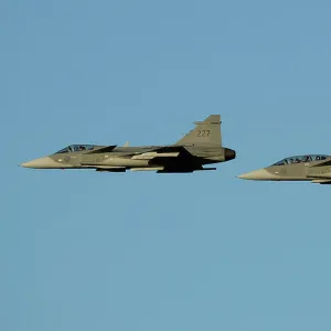 Pair of Saab JAS39 Gripens