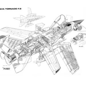 Panavia Tornado F2 Cutaway Drawing