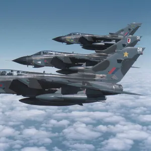 Panavia Tornado GR1 on exercise Western Vortex