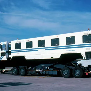 Passenger transfer vehicle at Gatwick Airport UK