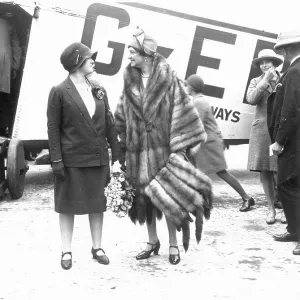 Passengers waiting to board