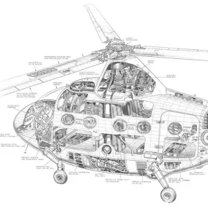 Percival P. 74 Cutaway Drawing