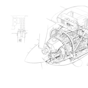 Pilatus Britten Norman BN-2T - Allison 250B 17C Cutaway Drawing