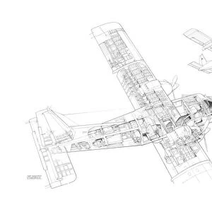 Pilatus Britten Norman Defender 4000 Cutaway Drawing