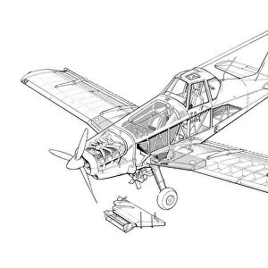 Piper PA-36 Pawnee Brave Cutaway Drawing