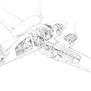 Piper Seminole Cutaway Drawing