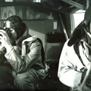 RAF Aircrew (observers) carrying out surveillance operation RAF Aircrew (observers) carrying out surveillance operation
