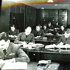 RAF trainees in a class