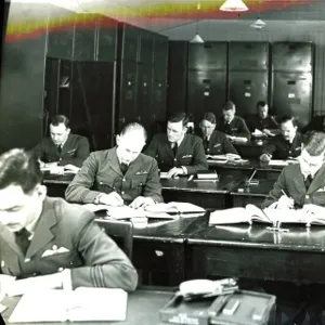 RAF trainees in a class