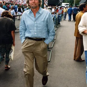 Richard Branson takes a stroll