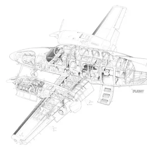 Rockwell Commander 700 Cutaway Drawing