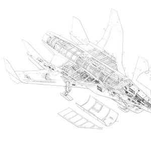 Rockwell Himat Cutaway Drawing