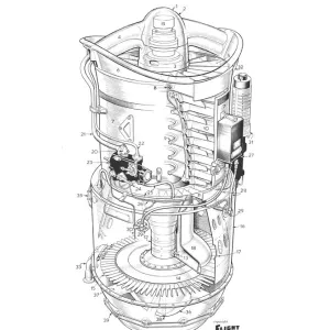 Rolls-Royce RB. 162 Cutaway Drawing