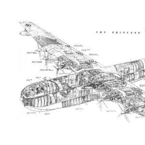 Saro SR45 Princess Cutaway Drawing