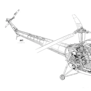 Saro W14 Skeeter Cutaway Drawing