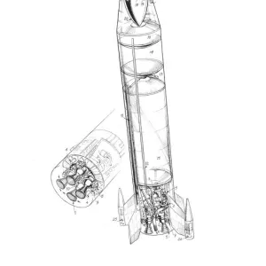 Saunders Roe Black Knight Cutaway Drawing