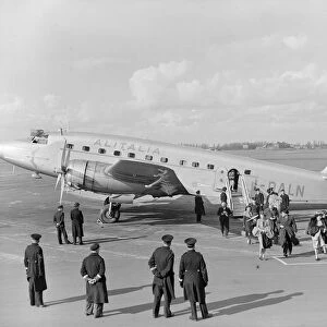 Savoia-Marchetti Alitalia 1948 first Rome to London Service (c) Flight The Flight Collection 020 8652 8888 not to be reproduced without permission or payment