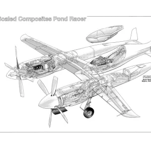 Cutaways Canvas Print Collection: Hovercraft and Glider Cutaways