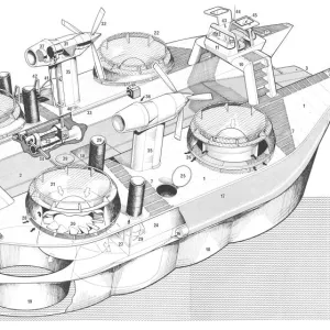 Sedam No300 Naviplane Cutaway Drawing