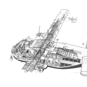 Short Skyvan Cutaway Drawing