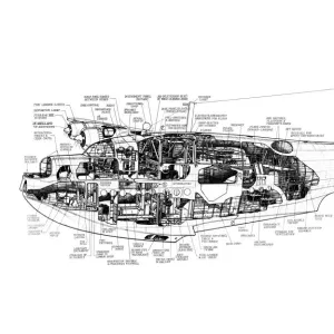 Short Sunderland Cutaway Drawing