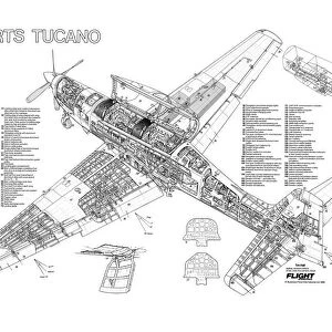 Short Tucano Cutaway Poster