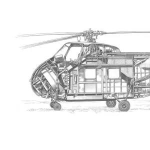 Sikorsky S. 55 Cutaway Drawing