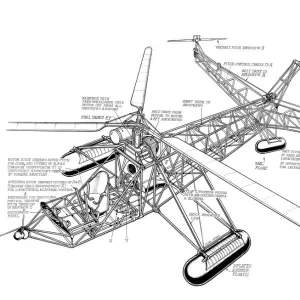 Sikorsky VS300 Cutaway Drawing