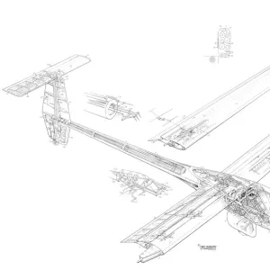 Slingsby Kestrel Cutaway Drawing