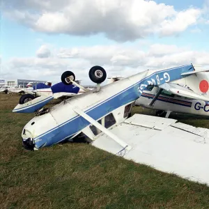 Storm Damage on Cessna 150