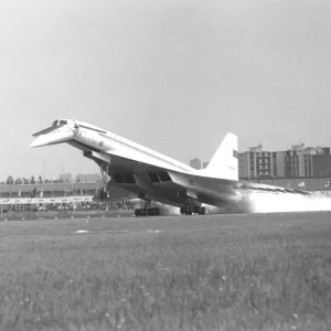 Tupolev TU144 at Paris Airshow 1973 which crashed later on