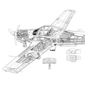 Valmet L-90 Redigo Cutaway Drawing