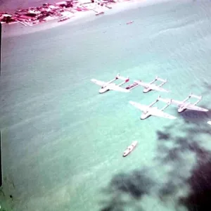 Vampire FB9 aircraft over Singapore