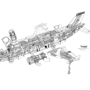 VFW Vak-191B Cutaway Drawing