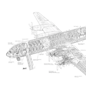 Vickers Vanguard Cutaway Drawing