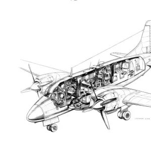 Vickers Varsity Cutaway Drawing