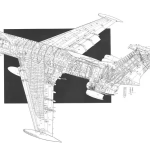 Vickers VC10 super Cutaway Drawing