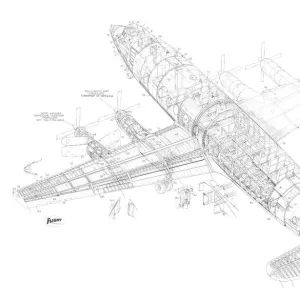 Vickers Viscount 812 Cutaway Drawing